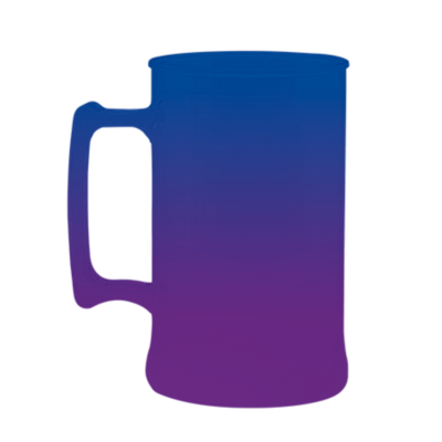 Caneca Bicolor Azul Royal e Roxo Fluor de 300 ml
