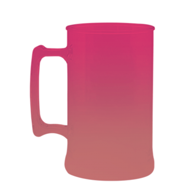 Caneca Bicolor Rosa Fluor x Rosê Gold de 300 ml
