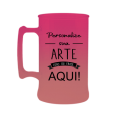 Caneca Bicolor Rosa Fluor x Rosê Gold de 300 ml