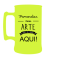 Caneca Fosco Amarelo Fluor de 300 ml