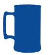 Caneca Fosco Azul Royal de 300 ml