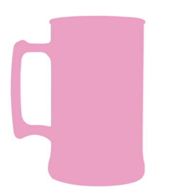 Caneca Fosco Rosa Bebê de 300 ml