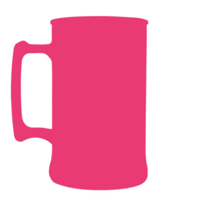 Caneca Fosco Rosa Fluor de 300 ml