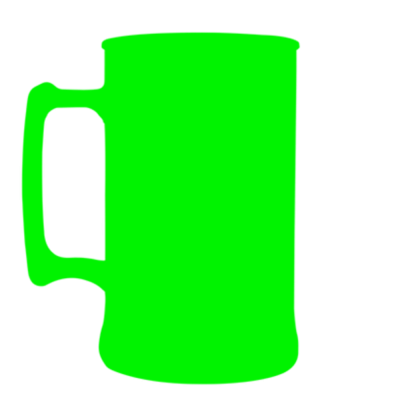 Caneca Fosco Verde Fluor de 300 ml