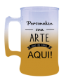 Caneca Jateada Amarelo Ouro 300 ml
