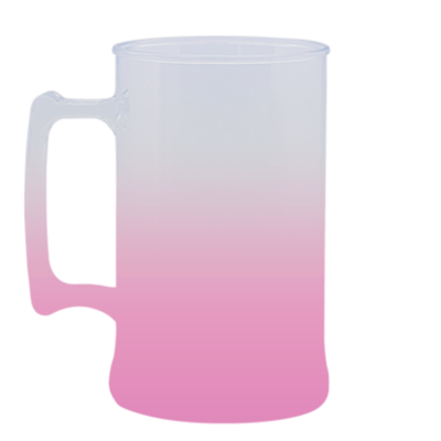 Caneca Jateada Rosa Bebe de 300 ml