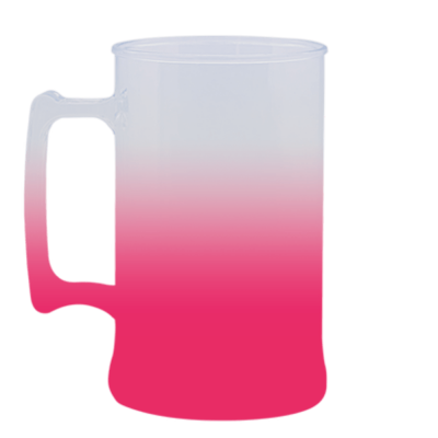 Caneca Jateada Rosa Fluor de 300 ml