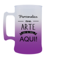 Caneca Jateada Roxa de 300 ml