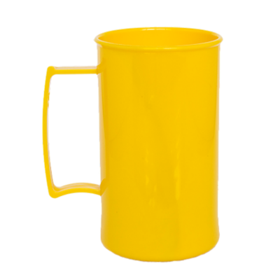 Caneca Acrílica Amarela de 430 ml