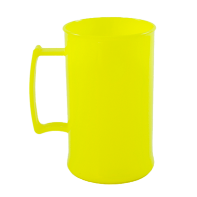 Caneca Acrílica Amarelo Claro de 430 ml