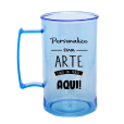 Caneca Azul Neon de 300 ml.