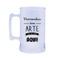 Caneca Acrílica Transparente de 430 ml