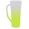 Caneca Long Jateada Amarela Fluor