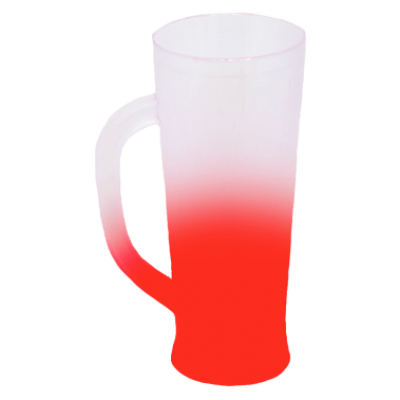 Caneca Long Jateada Vermelho Fluor