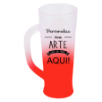 Caneca Long Jateada Vermelho Fluor