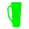 Caneca Long Fosco Verde Fluor