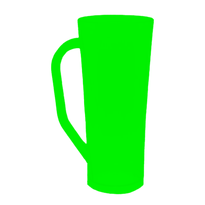 Caneca Long Fosco Verde Fluor
