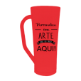 Caneca Long Fosco Vermelho Fluor