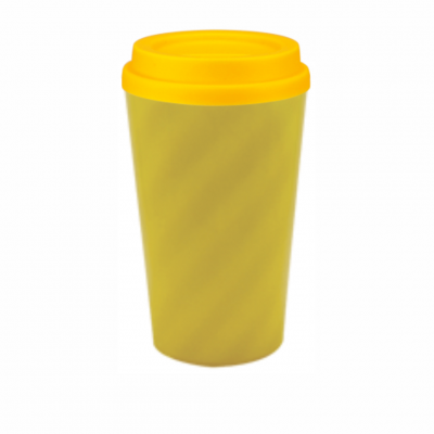 Copo Twister com Tampa Bucks Amarelo Leitoso 480 ml