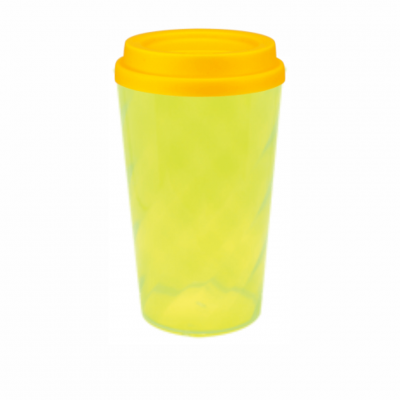 Copo Twister com Tampa Bucks Amarelo Neon 480 ml