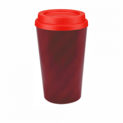 Copo Twister com Tampa Bucks Vermelho Leitoso 480 ml