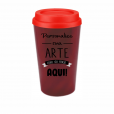 Copo Twister com Tampa Bucks Vermelho Leitoso 480 ml