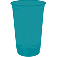 Copo Descartável Jateado Fosco Azul Tiffany 500 ml.