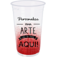 Copo Descartável 360° Vermelho, 300 ml.