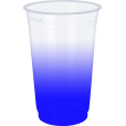  Copo Descartável Jateado Azul Royal, 500 ml.