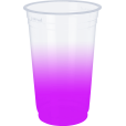 Copo Descartável Jateado Roxo, 500 ml.