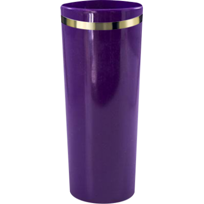 Copo Long Drink Roxo com Borda