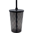 Copo Twister 480 ml com Tampa e Canudo Fumê