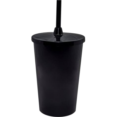 Copo Twister 480 ml com Tampa e Canudo Preto
