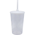 Copo Twister 480 ml com Tampa e Canudo Transparente