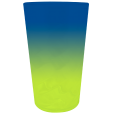 Copo Mega Twister Bicolor Azul Royal x Amarelo Fluor 750 ml