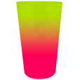 Copo Mega Twister Bicolor Amarelo Fluor x Rosa Fluor 750 ml