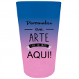 Copo Mega Twister Bicolor Azul Royal x Rosa Bebe 750 ml
