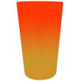 Copo Mega Twister Bicolor Laranja Fluor x Amarelo Ouro 750 ml