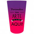Copo Mega Twister Bicolor Roxo Fluor x Rosa Fluor 750 ml