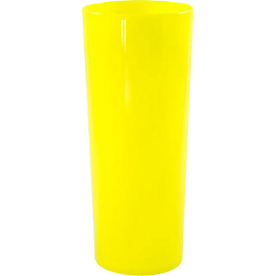 Copo Long Drink Amarelo 350 ml.