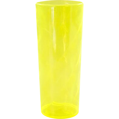 Copo Long Drink Amarelo Neon 350 ml.