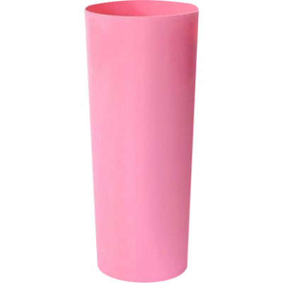 Copo Long Drink Rosa Bebê 350 ml.