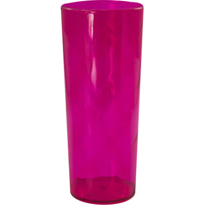 Copo Long Drink Rosa Translúcido 350 ml.
