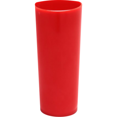 Copo Long Drink Vermelho 350 ml.