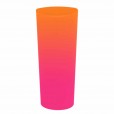 Copo Long Drink Jateado Bicolor Laranja x Rosa, 350 ml