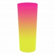 Copo Long Drink Jateado Bicolor Rosa x Amarelo, 350 ml
