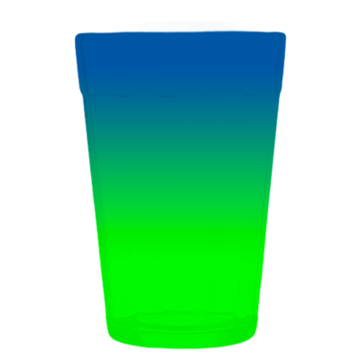 Copo Lagoinha Bicolor Azul x Verde Neon 190 ml