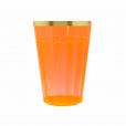 Copo Lagoinha Laranja Neon Com Borda 190 ml