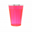 Copo Lagoinha Rosa Neon Com Borda 190 ml