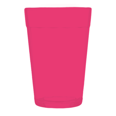 Copo Lagoinha Fosco Rosa Fluor 190 ml
